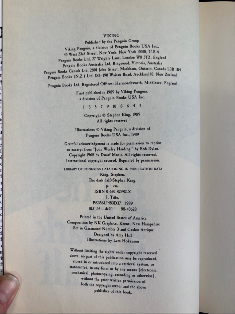 'The Dark Half by Stephen King - First Edition Hardcover 💀 - Picture 12 of 12